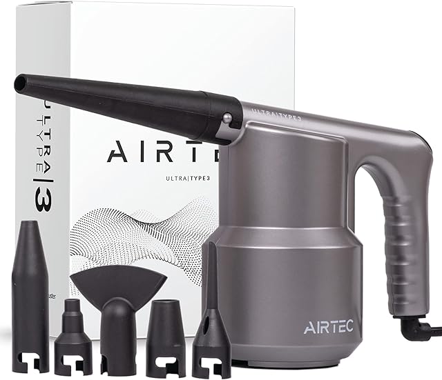 IT Dusters AirTec Ultra Electric Air Duster Blower for PC, Laptop, Console, Electronics and Home Cleaning, Environmental Alternative to Spray air can Duster Keyboard Cleaner (Type 3)