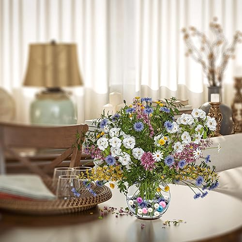 Miniatura 7 de 200 perlas flotantes sin agujero para jarrones, cuentas flotantes negras y doradas brillantes para centros de mesa, velas flotantes, cuentas de