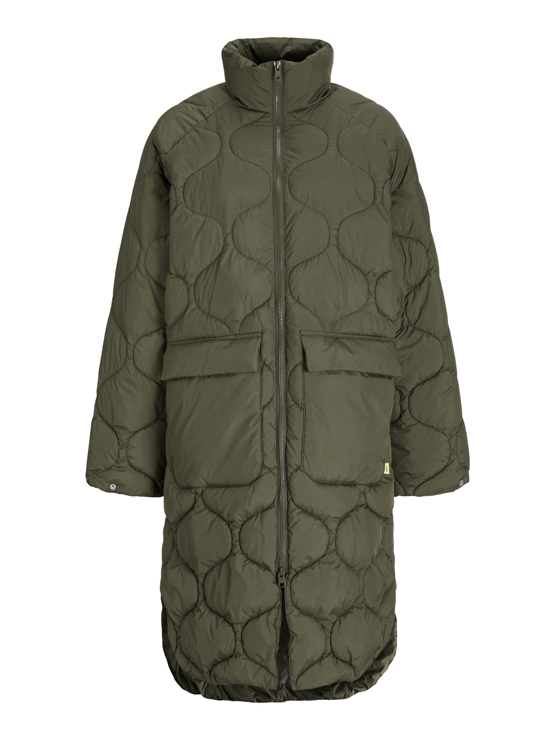 JJXX Women's Jxsena Quilted Coat OTW Jacket, Grape Leaf, XS