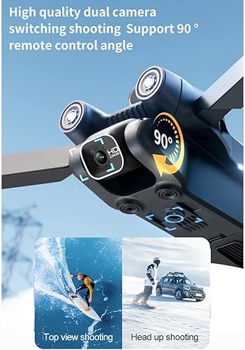 Miniatura 3 de GoolRC Drone con cámara para adultos 4K UHD, Mini RC FPV Dron, RC Quadcopter con evitación de obstáculos, posicionamiento de flujo óptico, cámaras