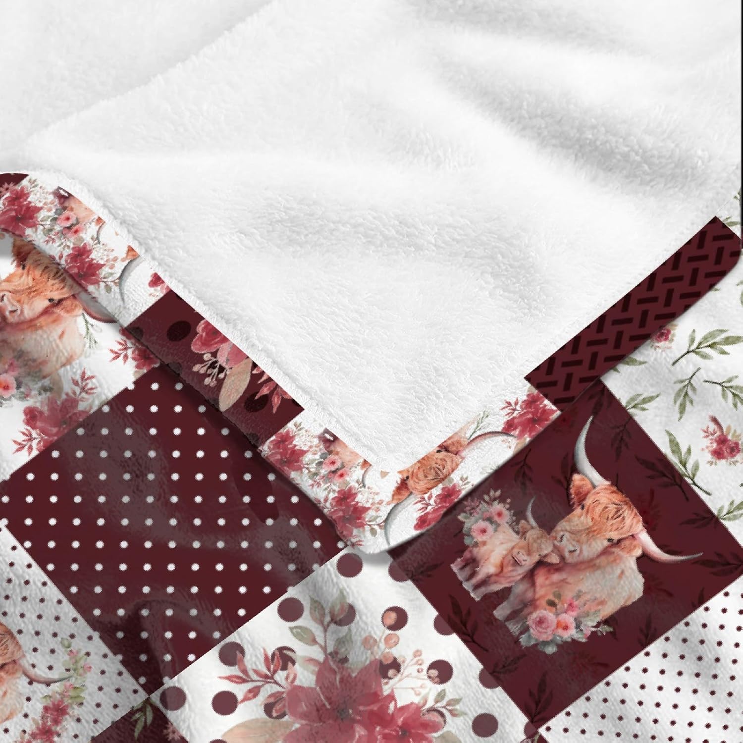 Highland Cow Blanket Gifts Ultra Soft Cozy Throw Flannel Blanket, Lightweight Fuzzy Fleece Blanket Warm Plush Throw Blankets for Couch, Sofa, Bed 40"x50" for Kids