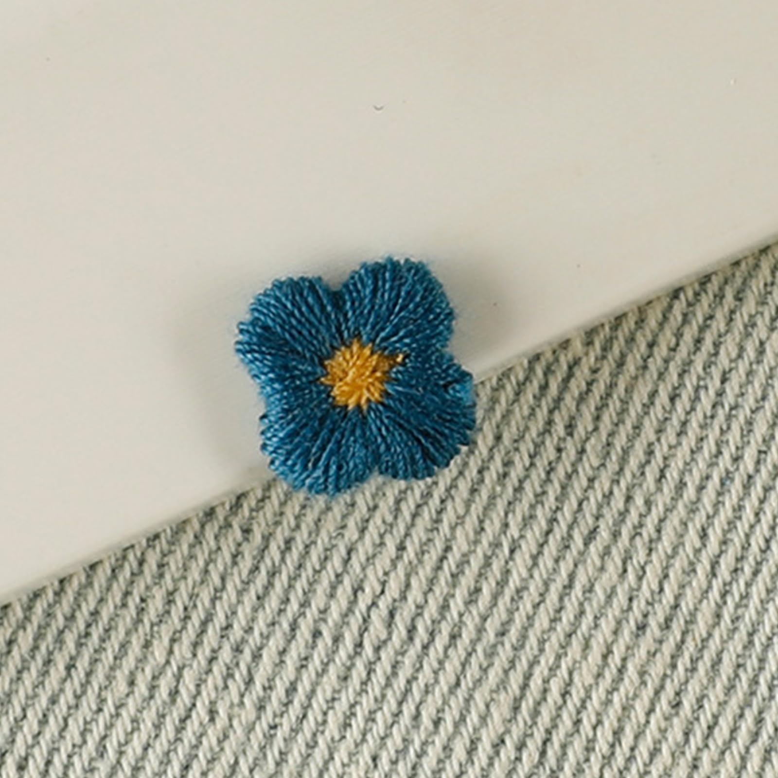 Adornos para Ropa, Parches Bordados de Tela Flores