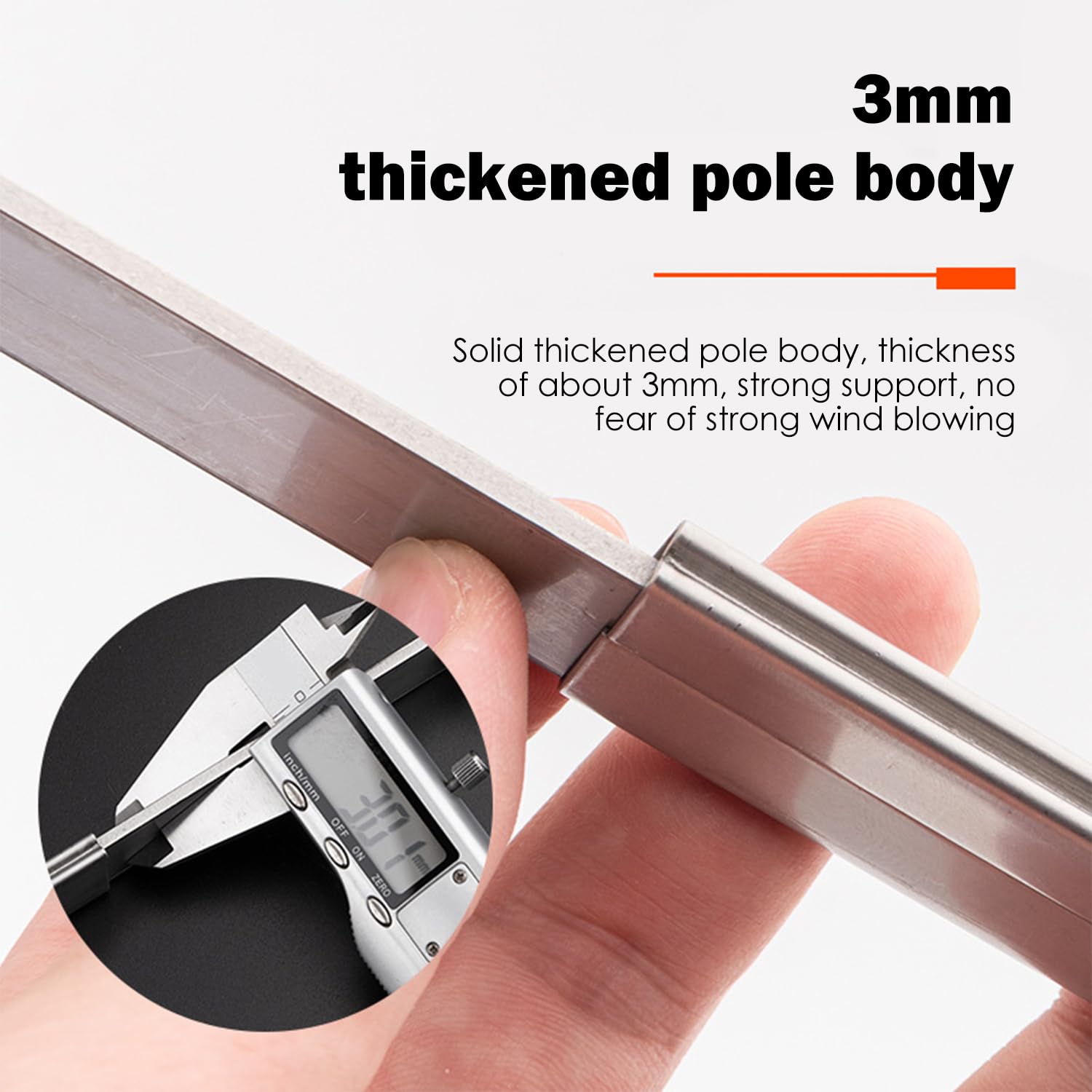 Tissting Window Stay Window Support Limiter Right Window Bracing Limiter Stainless Steel Telescopic Stand External Window Strut Windproof - Image 3
