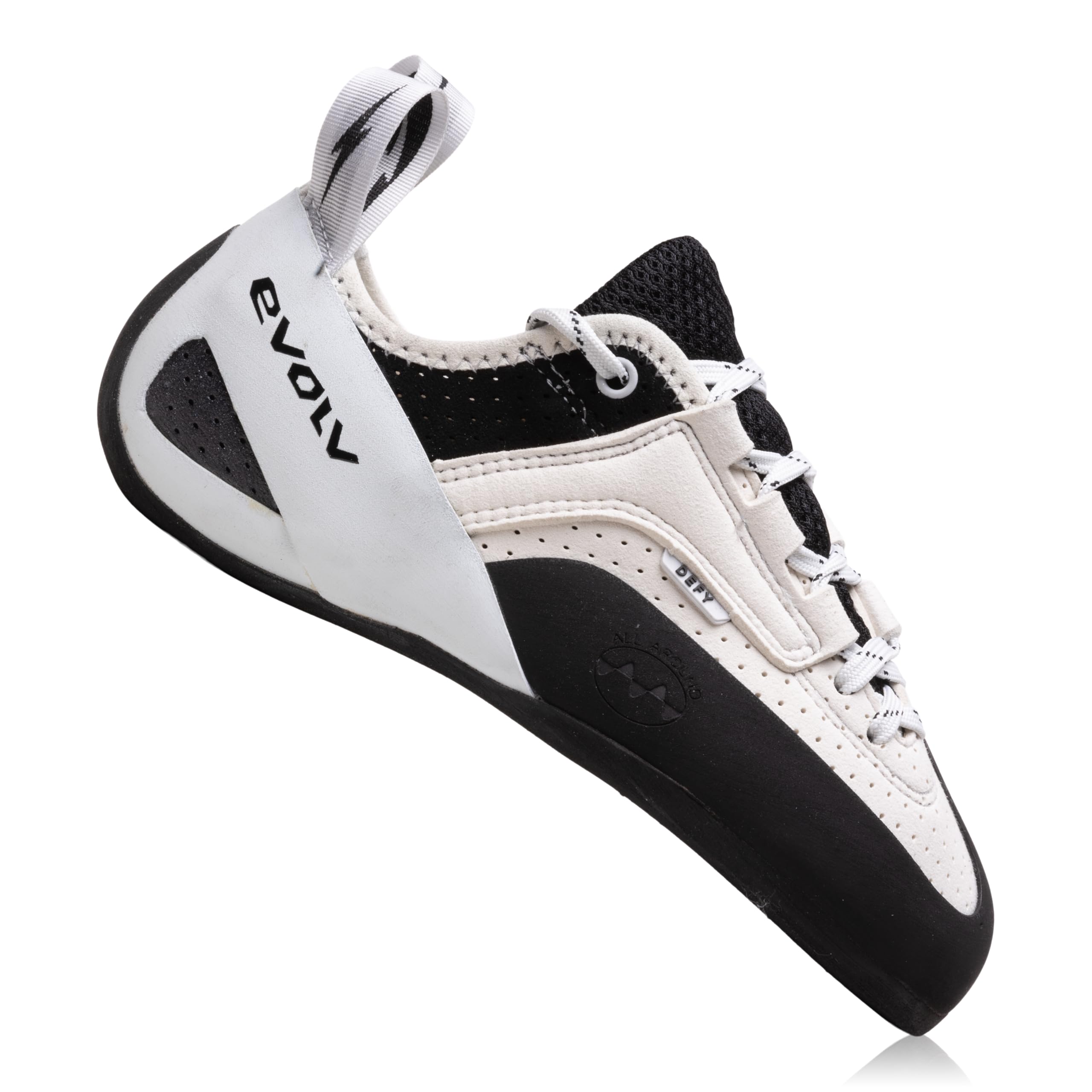 Evolv Unisex Defy Lace LV Scarpe da Arrampicata, Gray-White, 40