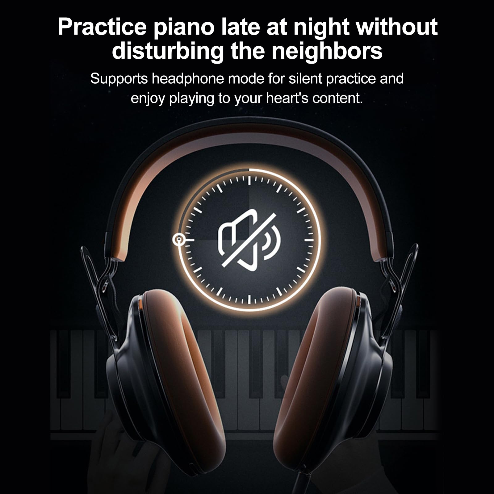 88 Key Keyboard Piano Digital Piano Set for Beginners and Practice, Piano Keyboards, Power Adapter and Pedal, Digital Piano for Home Learning, Teaching and Daily Use — view 8