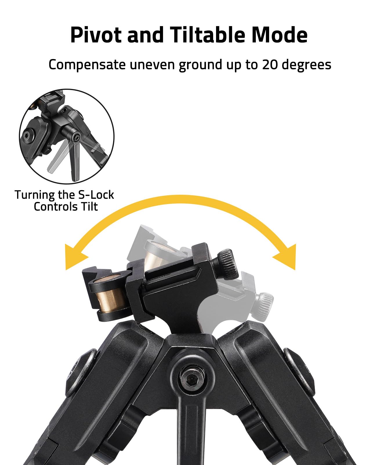 CVLIFE Bipod with Quick Release Design Rifle Bipod Lightweight Attach Directly Bipods for Rifles Picatinny