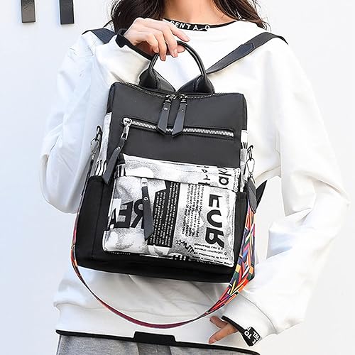 Miniatura 8 de Mochila para mujer mochila de hombro de moda mochila de viaje Oxford portátil antirrobo multicolor Multi color Mochilas Daypack