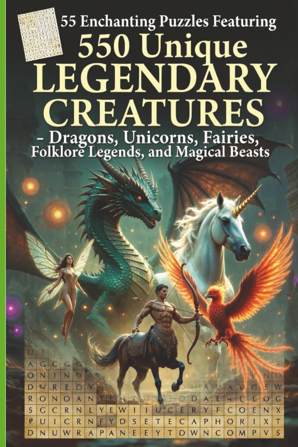 Legendary Mythical Creatures Word Search: A Fantasy-Filled Word Search Adventure of Mythical Creatures