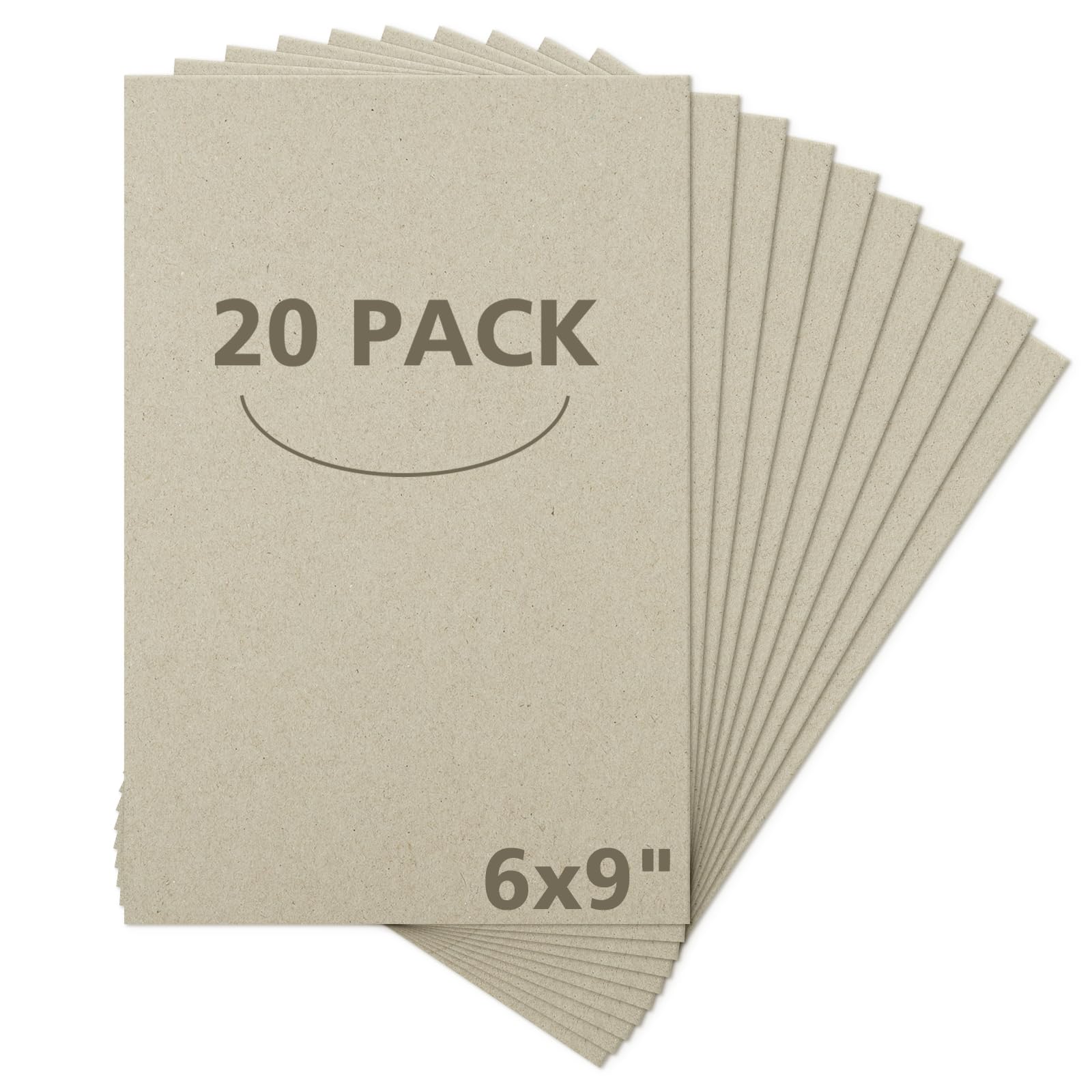 Feuilles d'aggloméré de 15,2 x 22,9 cm carton de reliure kraft pour pochoirs