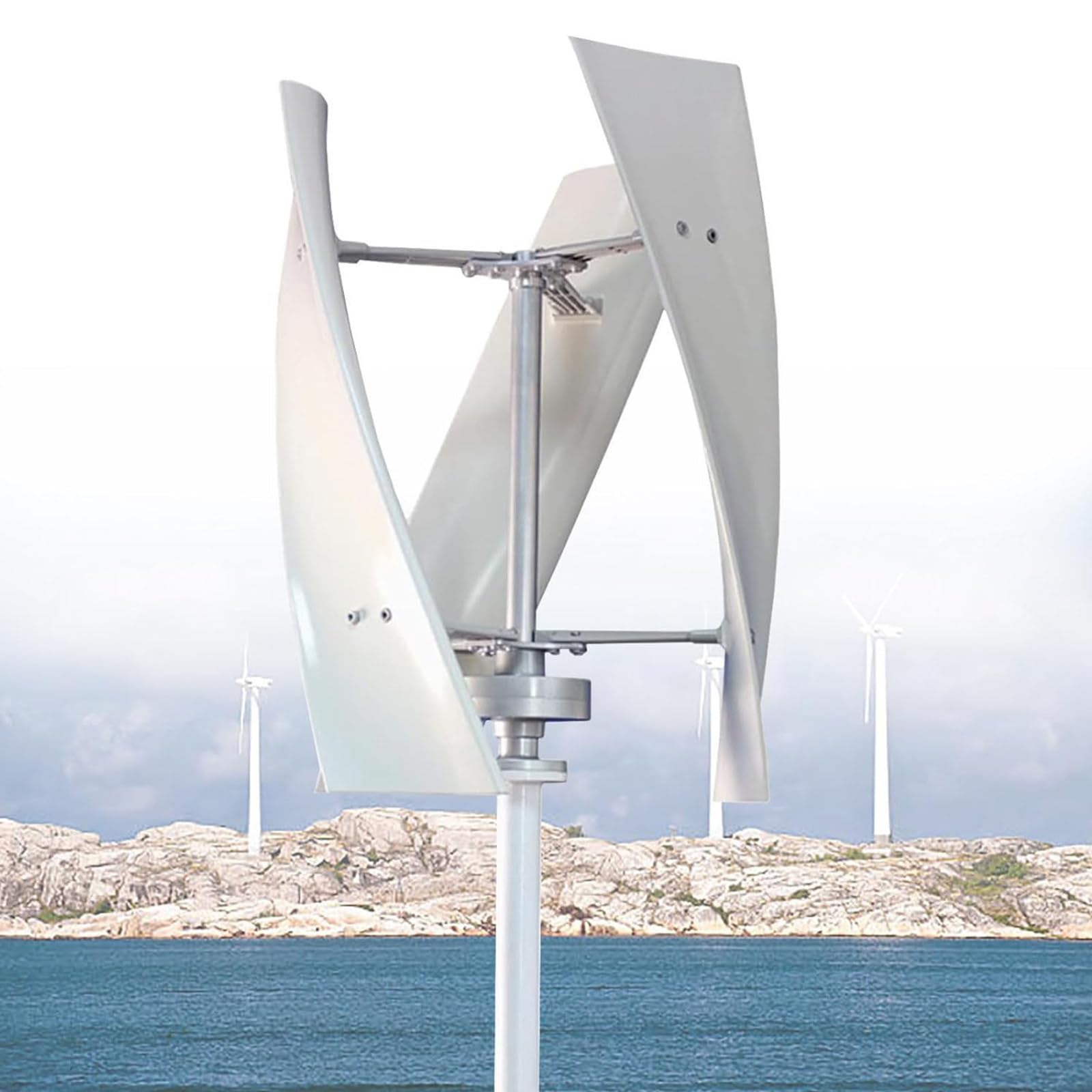 6000W,8000W,10000W,12000W,15000W Windkraftanlage-Generator, 3 Blätter Low Noise 12V/ 24V/ 48V Generator Windmühle Mit Controller Für Outdoor Hof Nutzung Und Wind Turbine,15000W-48V