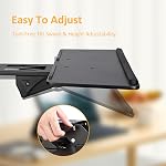 PrimeCables Adjustable Under Desk Keyboard Tray | 26'' Extra Wide Sliding Drawer with Gel Wrist Pad | Ergonomic Height & Tilt Adjustment for Home Office, Gaming, and Study | Easy Installation