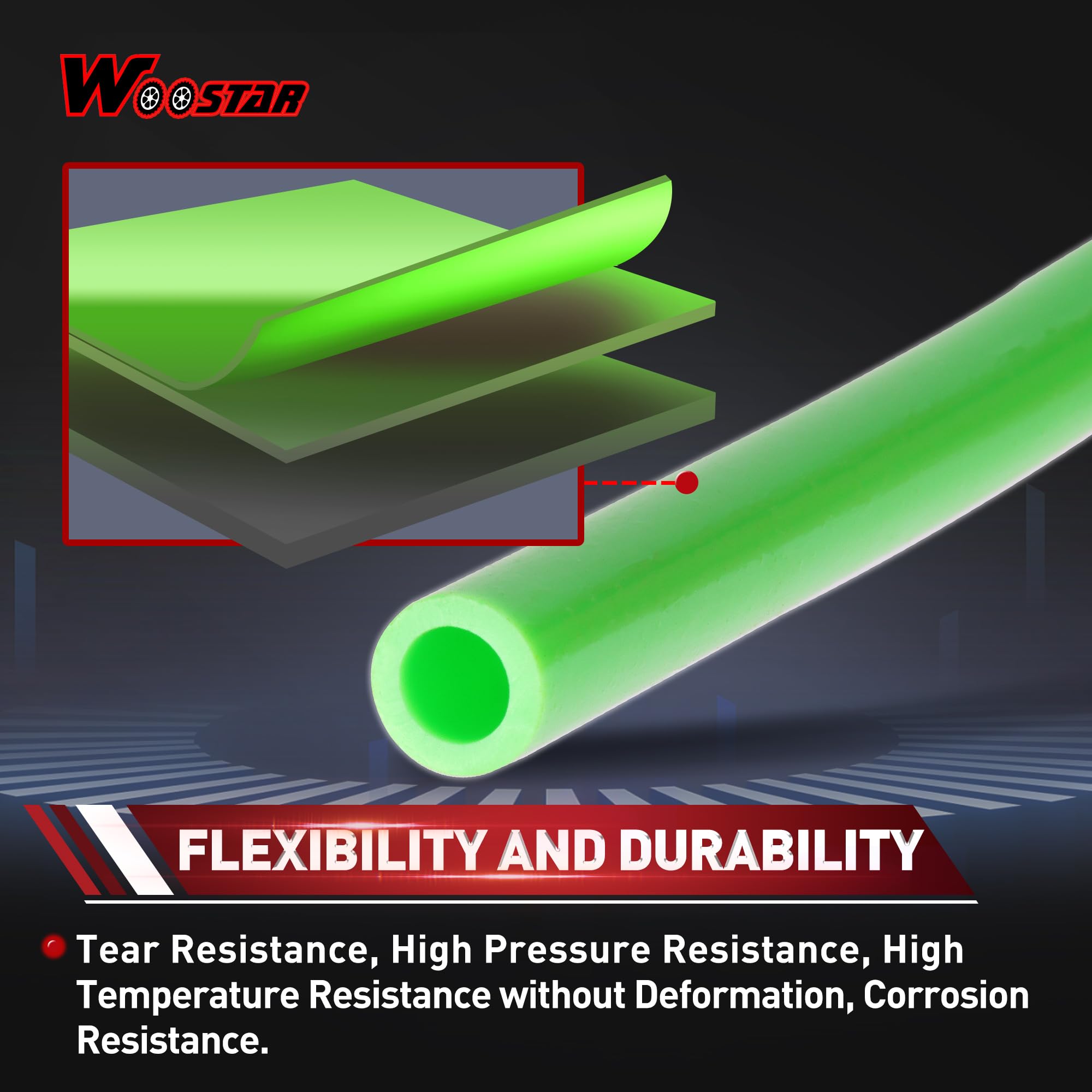 Tubo Flessibile Alta Resistenza Tubo Benzina Blu 6mm Per Quad, Pit