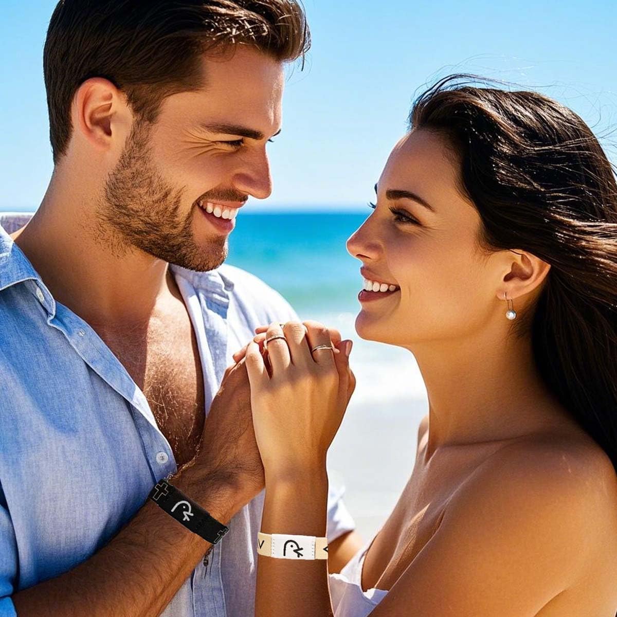 Daily Bible Verse Cross Bracelet For Men Women Elastic Canvas Cloth Wearable Wristbands Inspirational Bracelet Customized Personalized Easter Jewelry Gifts 2 Pack - Image 2