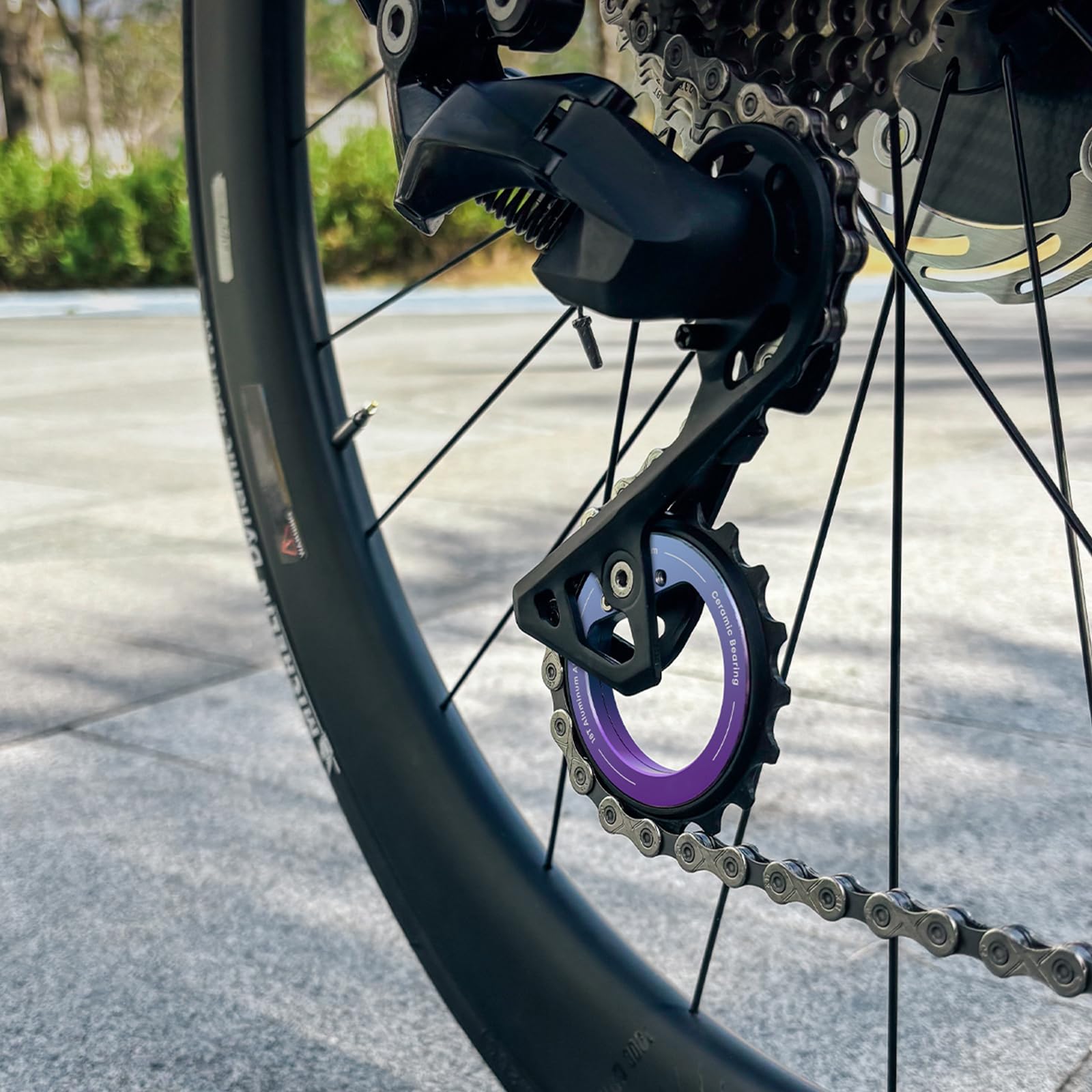 Rennrad Schaltwerksrolle mit Keramiklagerrolle