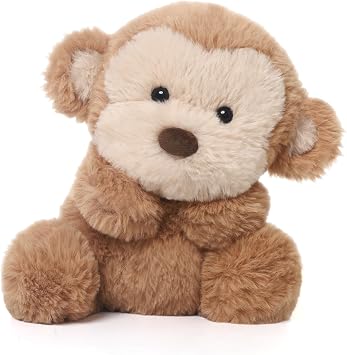 Monkey Stuffed Animal Monkey Plush Toy Soft and Premium Gifts for Babies Children Adults,Light Brown,10 Inches Cuddly Companion Gift