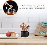 Vista 5 de JIABEIUS 200 mini palitos de miel, 3 pulgadas de madera de miel, pequeños palitos de panal de miel agitadores para tarro de miel como recuerdos