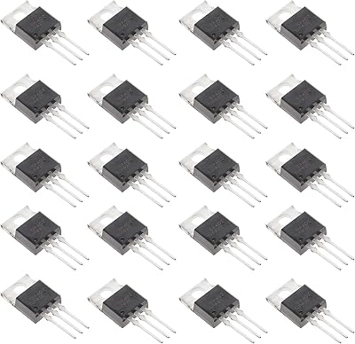 Bridgold 20pcs TIP42C TIP42 PNP Epitaxial Silicon Power Transistor, General Purpose, 6 A, 100 V, 3-Pin TO-220