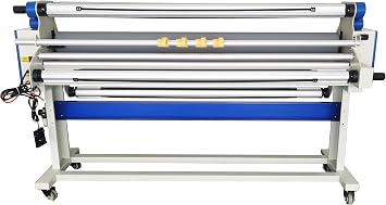 67" Wide Format Full-Auto Cold&Heat Assisted Laminator Machine with 4 Trimmers,Max Speed 40 ft/min,65" Max Width,1.1" Thickness,Digital Display for Vinyl Graphics, Inkjet Prints,Posters