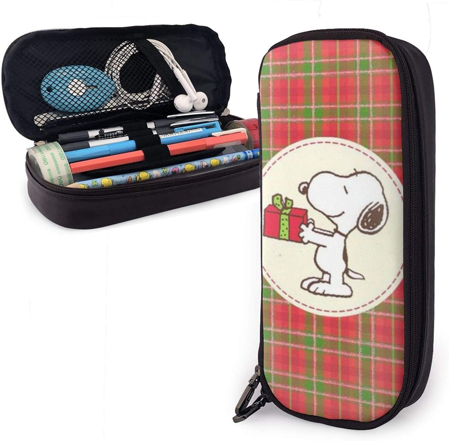 スヌーピー スヌーピーグッズ ペンケース 筆箱 化粧ポーチ おしゃれ 鉛筆ケース キャラクター ペンケース 大容量 多機能 軽量 小学生 中学生 男の子 女の子 アニメ 文房具 ダブルジッパ 通学 プレゼント 入学ギフト 可愛い 誕生日 Mariedepoulain Fr