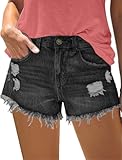 Denim Shorts for Women Distressed Jean Shorts Ripped Summer Hot Short