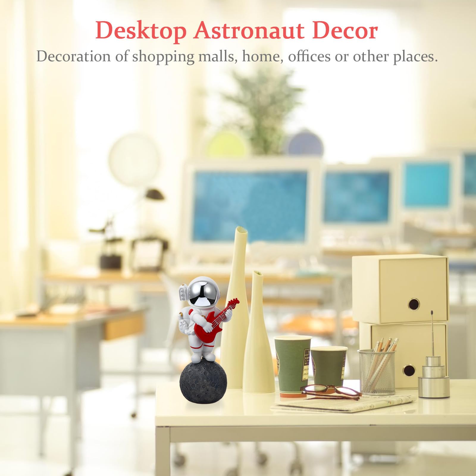 Adorno Astronauta de Resina para Escritorio, Decoración Interior Exterior