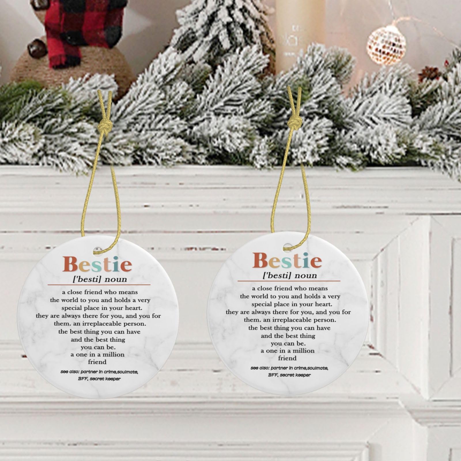 Friendship Gifts for Women, Best Friends Ornament Gifts for