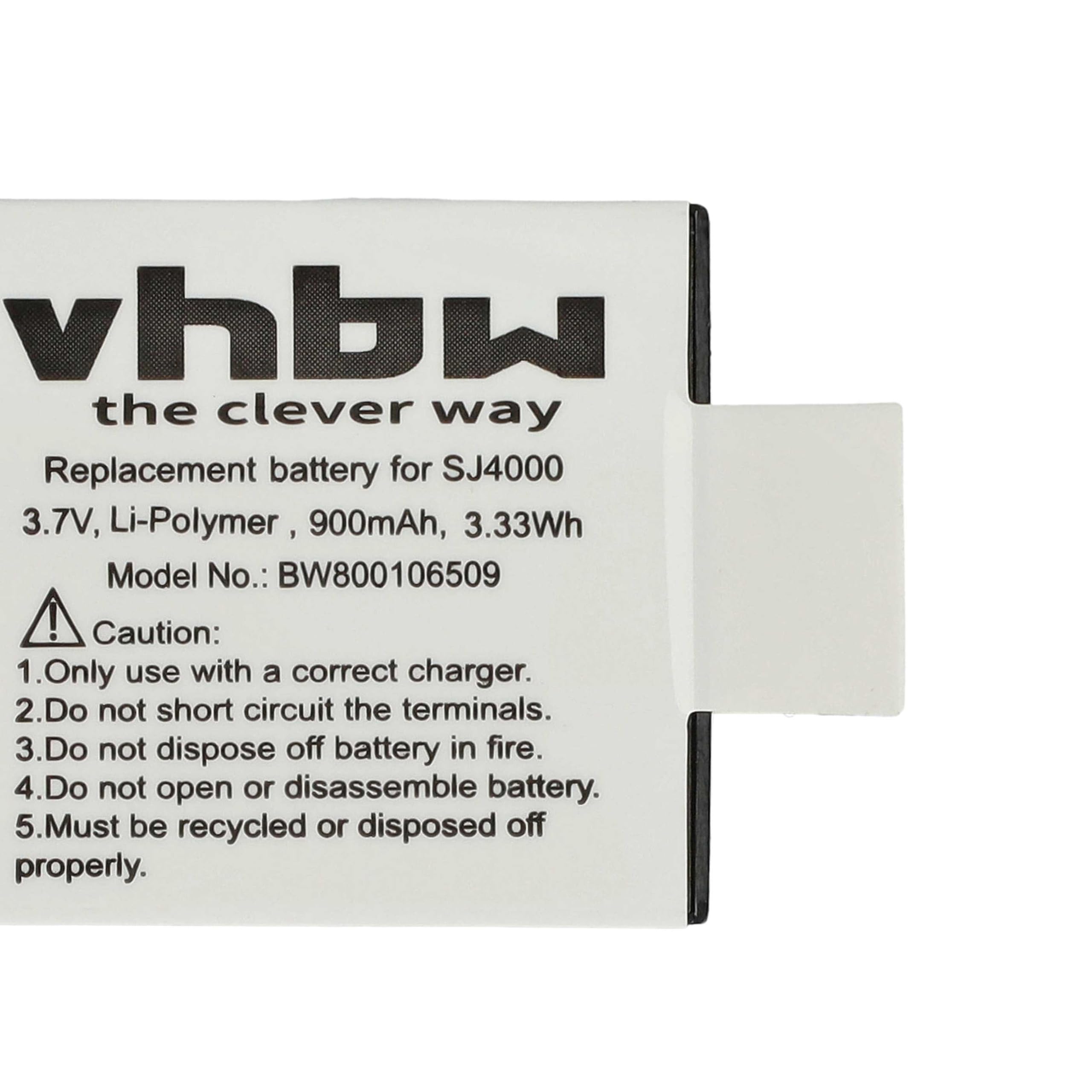 Vhbw 2x Batteria Al Litio 1000mAh Compatibile Con Rollei Actioncam 230, 240, 400, 410 E Videocamere, Sostituisce AC410-420, RL410B - 3