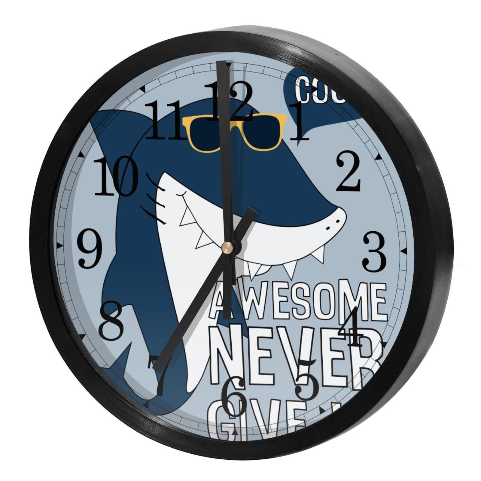 Horloge murale silencieuse à quartz ronde pour la maison et le bureau sans tic-tac