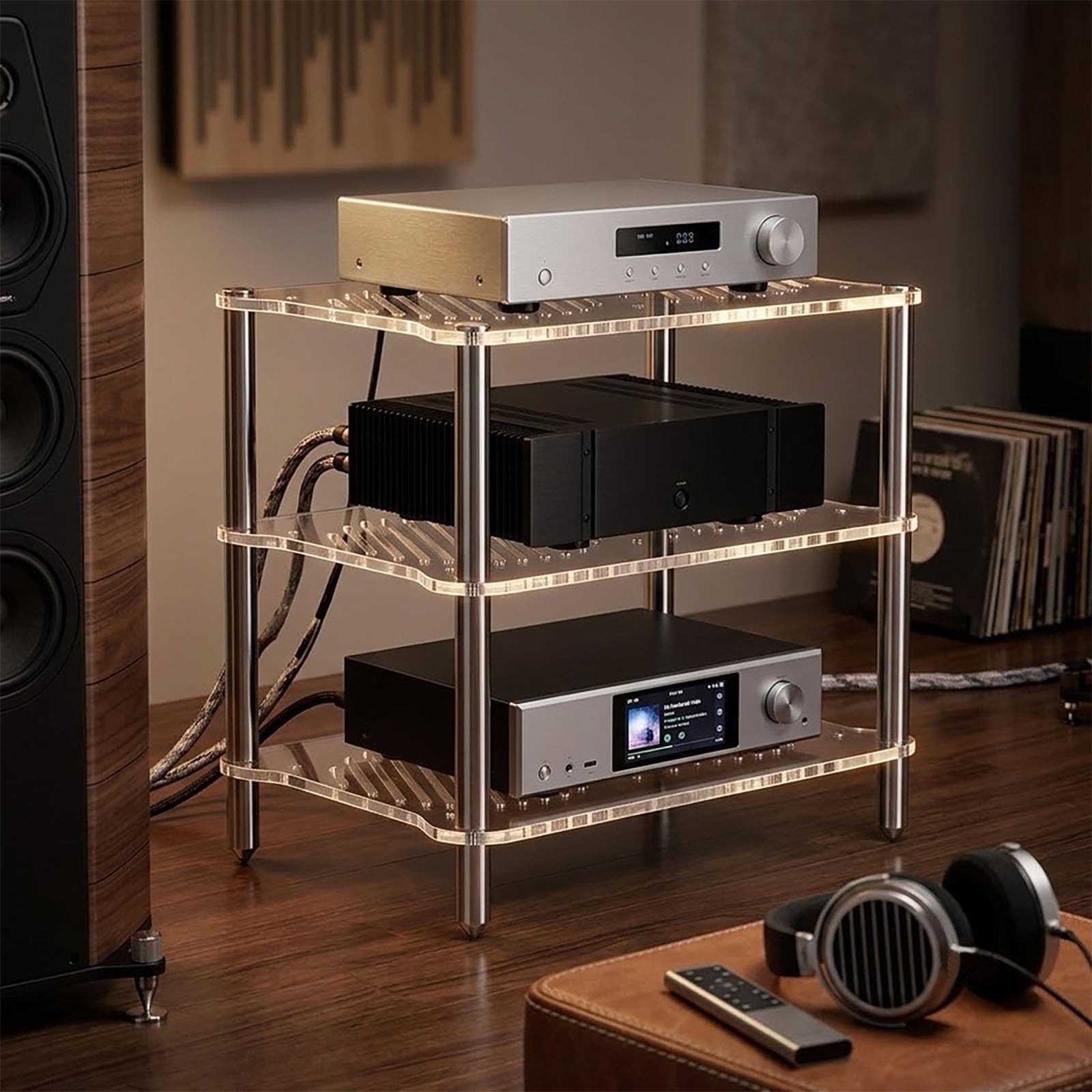Mueble tocadiscos para integrar tus equipos de audio y vinilos en el salón 1
