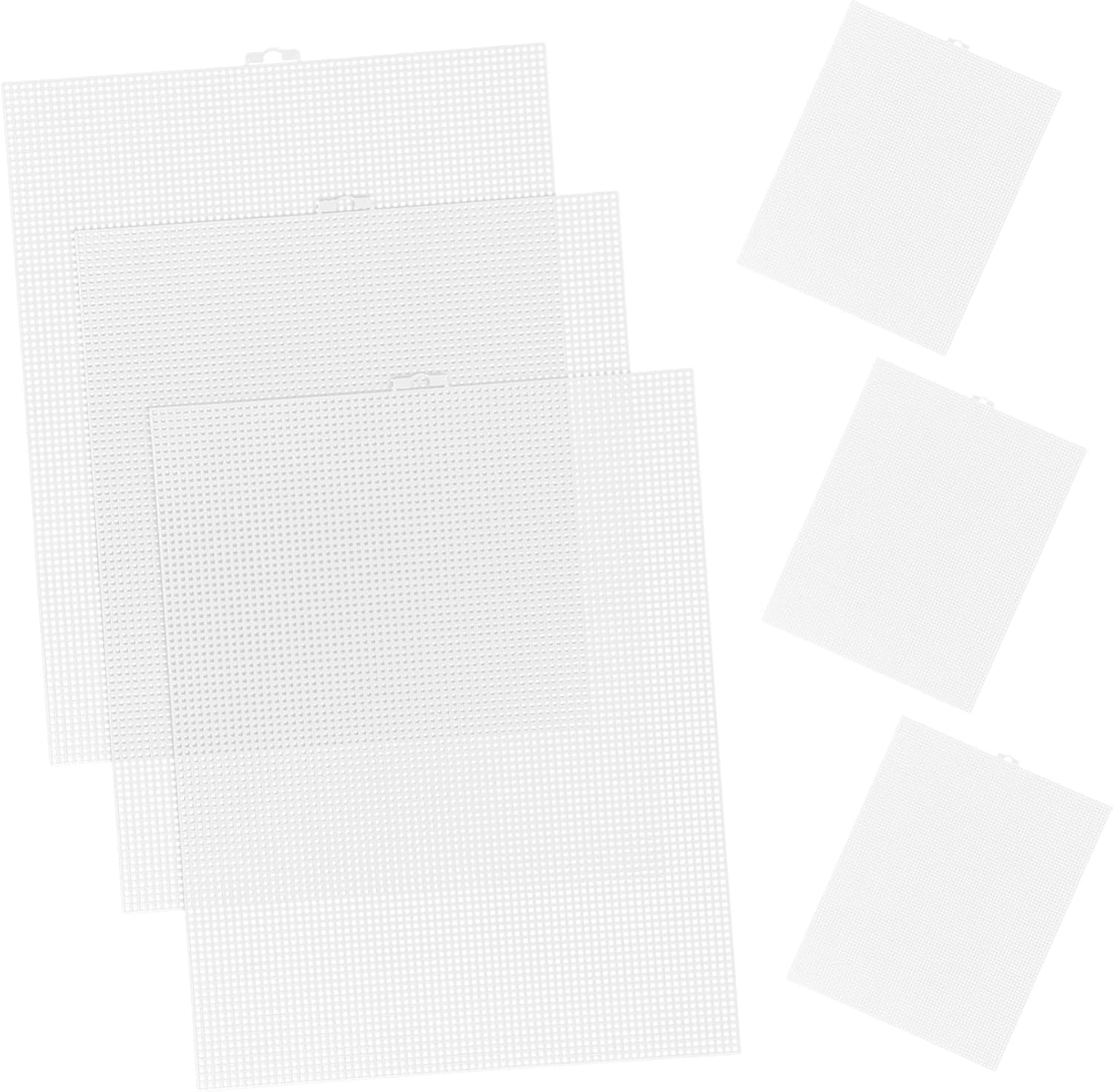 UTHCLO 6pcs Clear Plastic Canvas Sheets Versatile Mesh Embroidery Craft Sheets for Knitting Crocheting and DIY Projects Easy to Trim Durable Material for Precise Designs