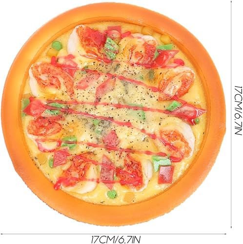 Miniatura 2 de Juego de pizza de simulación de 6 pulgadas, exhibición realista de pizza, comida falsa, utilería, juego de simulación, juguete de moldel para pizza,