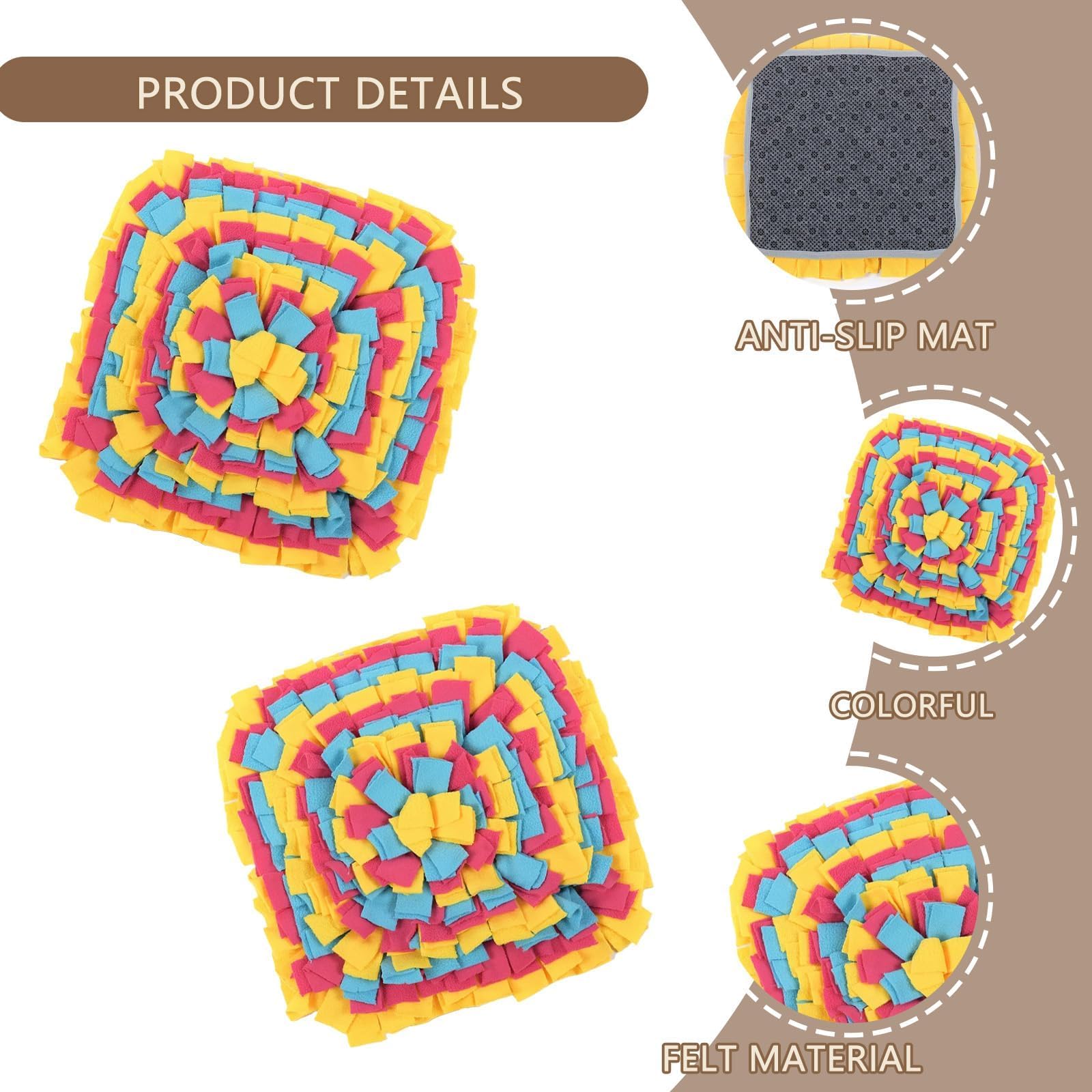 Pddenality Snuffle Mat for Dogs Large Washable Dog Snuffle Mat - Image 3