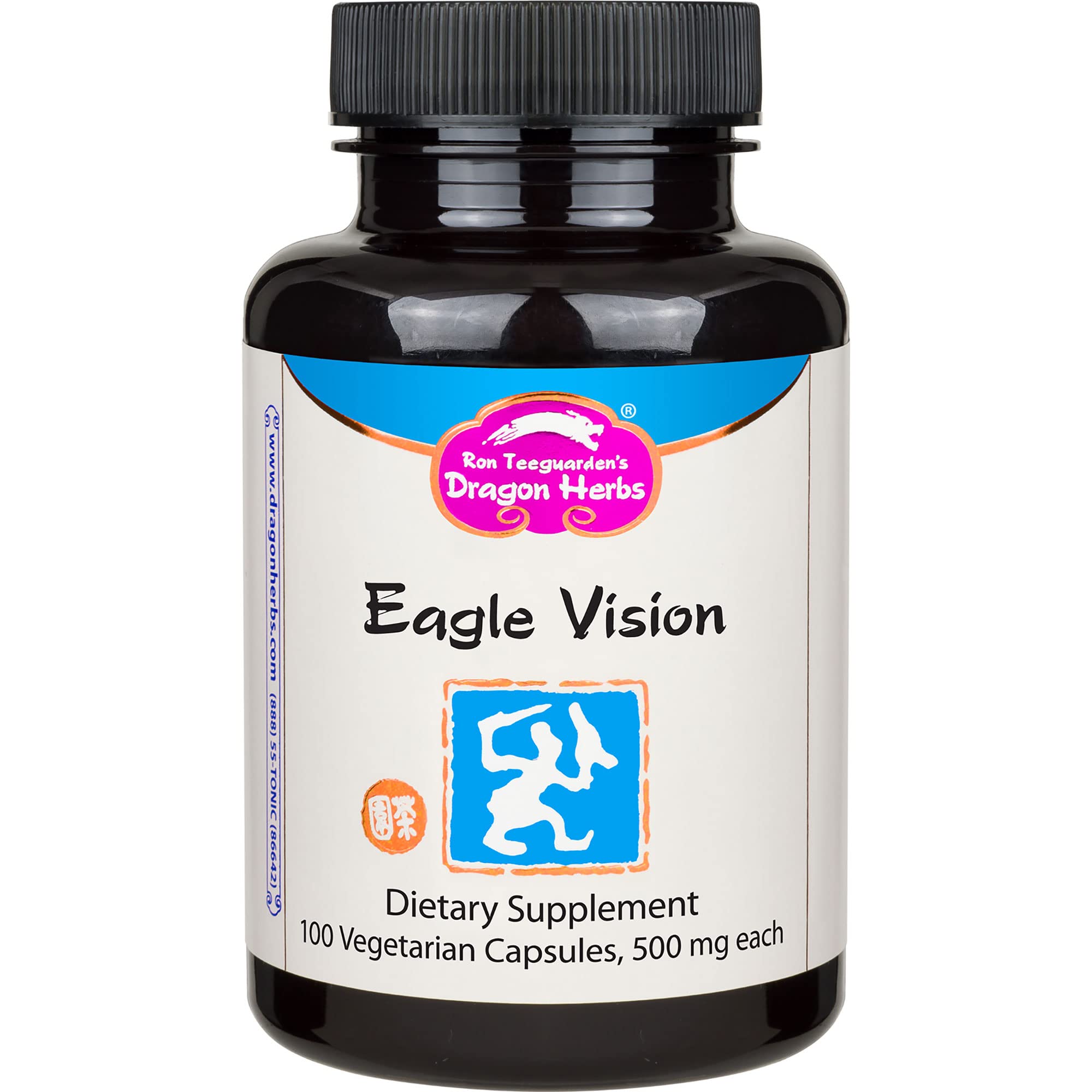 Dragon Herbs - Eagle Vision Capsules - 100 Capsules, 500 mg Each