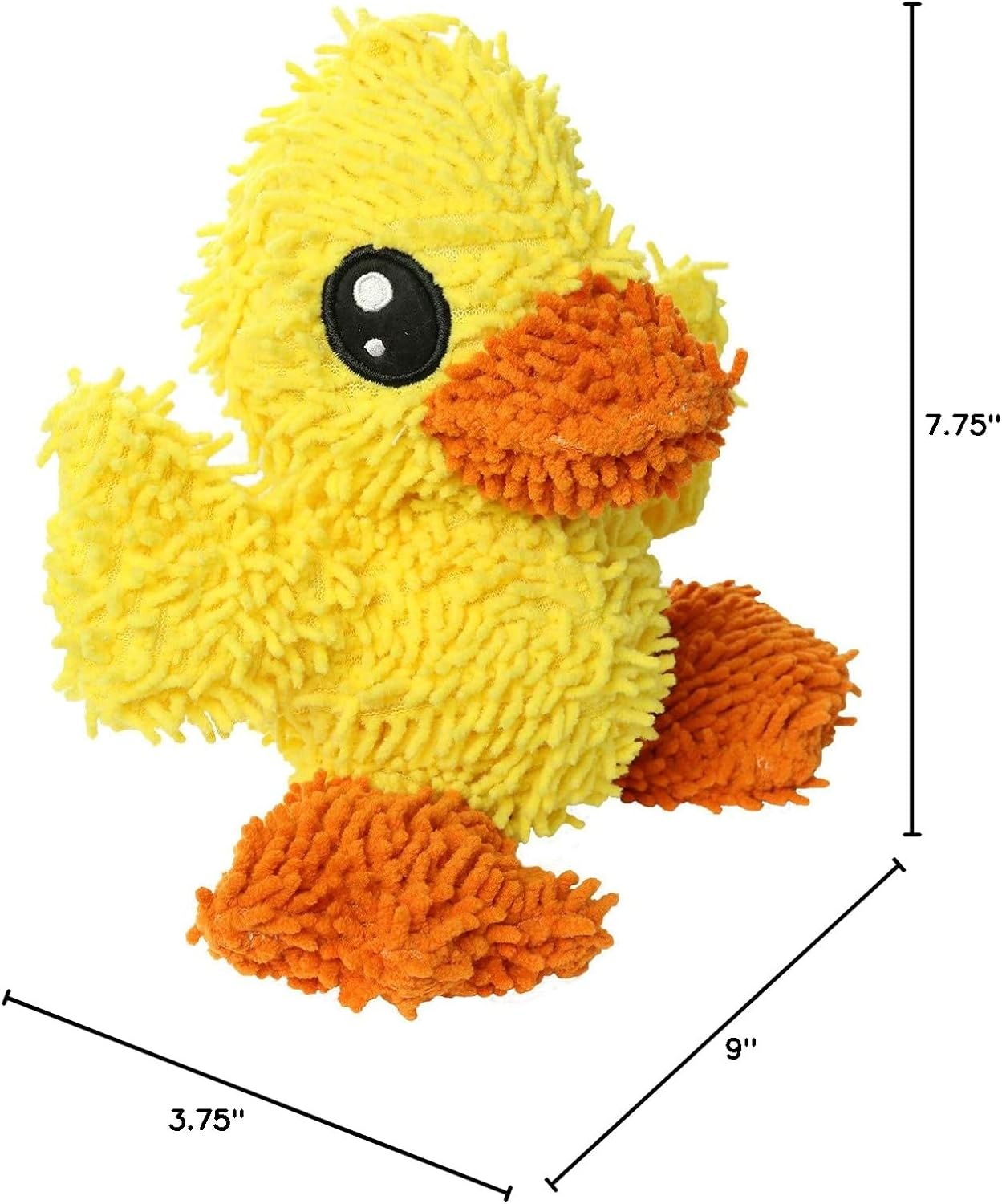 MIGHTY- Microfiber Ball - Farm – Made with Squeaker Balls and Minimal Stuffing. Strong & Tough. Interactive Play. Machine Washable & Floats (Duck, Medium 2 Pack)
