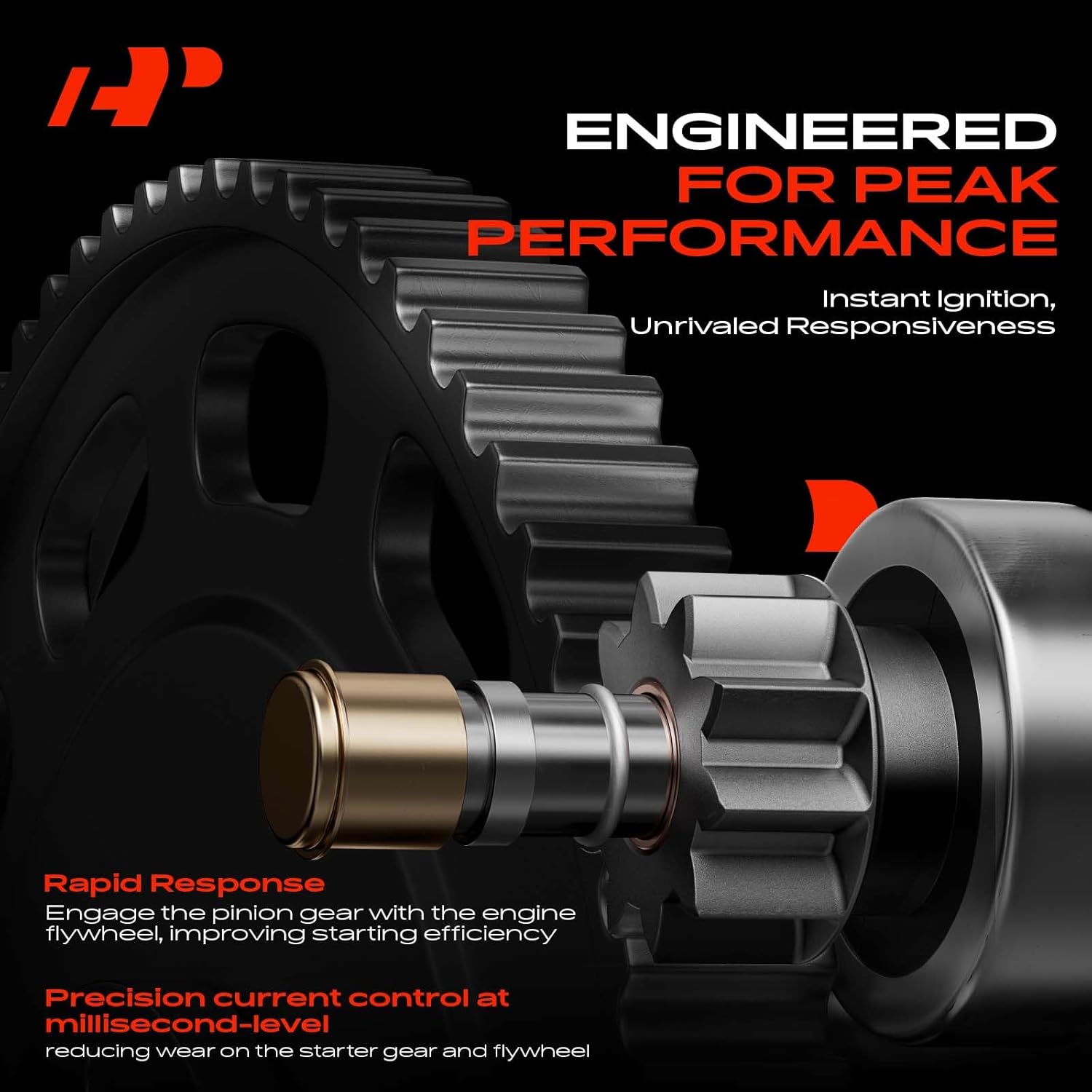 A-Premium Starter Solenoid Compatible with Kia Models - Soul 2014-2018, Rio 2016-2017, 1.6L - 12V