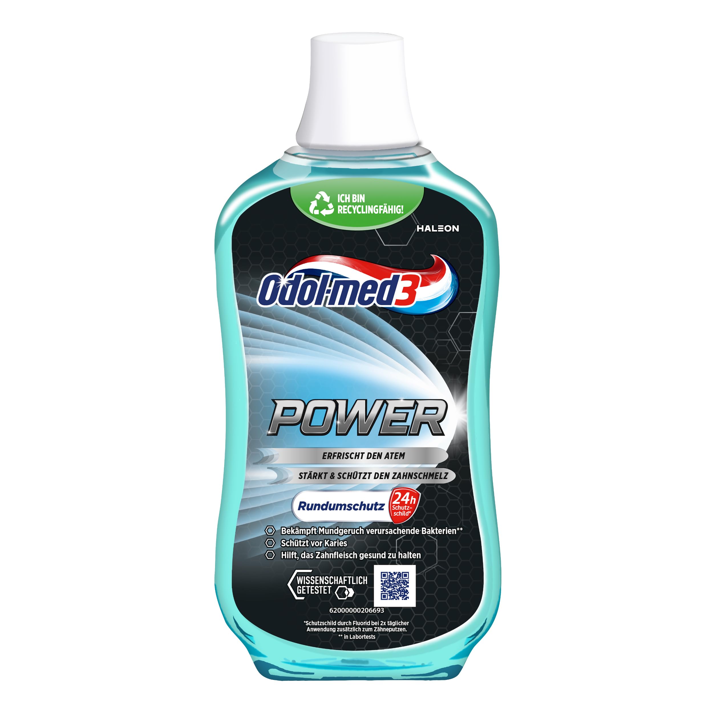 Odol-med3 Power płyn do płukania jamy ustnej, bezalkoholowy, 500 ml