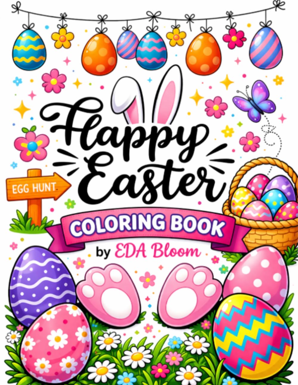 Happy Easter: Coloring Book