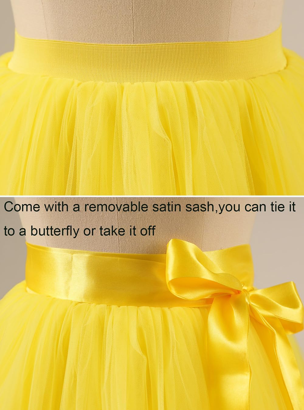 EllieHouse Womens Short Tutu Tulle Skirt with Sash PC06