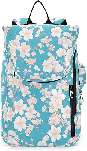 Tennis Badminton Racket Bags Breathable Pink Blue Flowers 2 Rackets Tennis Racket Cover Bag with Protective Pad for Women, Men, Teenagers raquetas