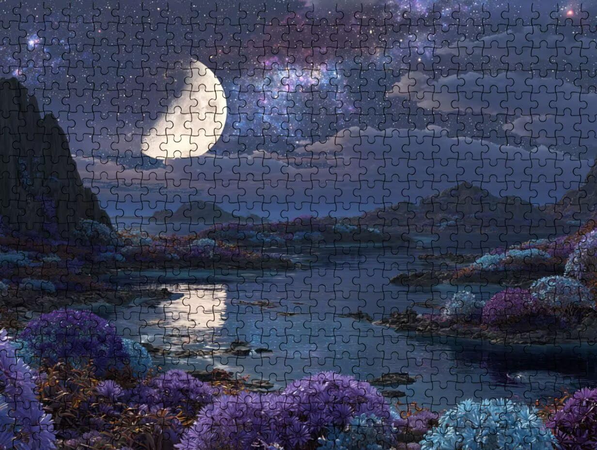 Clásicos Puzzle 5000 para Adultos, Flores De La Luna LDYQS7-688