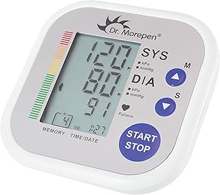 Dr. Morepen BP-02 AUTOMATIC Arm BLOOD PRESSURE MONITOR, White