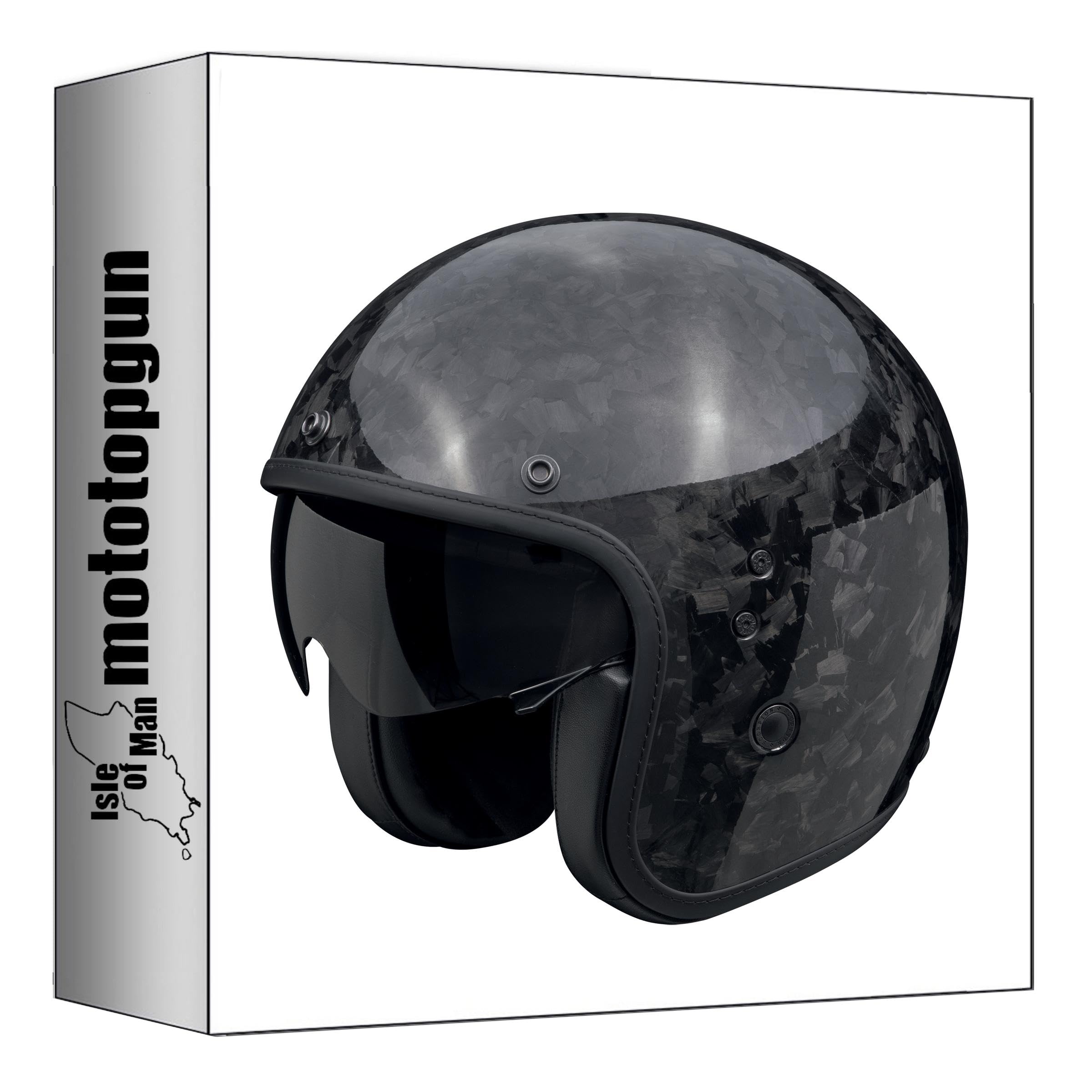 Casque jet Scorpion Belfast Evo Carbon Onyx noir en carbone premium taille L - 4
