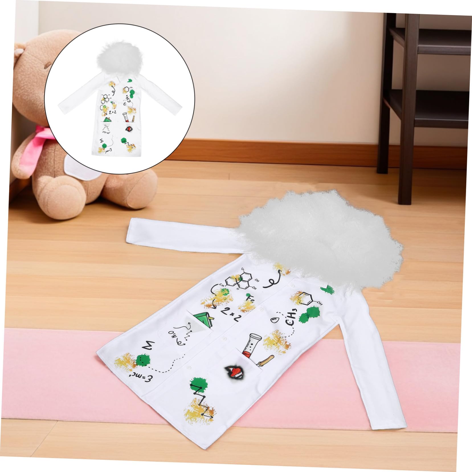 YARNOW Costume De Scientifique Pour Enfants Blouse De Laboratoire De Docteur Blouse Scientifique Déguisement De Carrière Pour Enfants