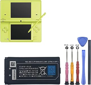 DSi Battery, TWL-003 3.7V 840mAh Replacement for Nintendo DSi, NDSi Game Player Battery, with Repair Tool Kit (Not for Nintendo DSi XL DSi LL DS Lite)