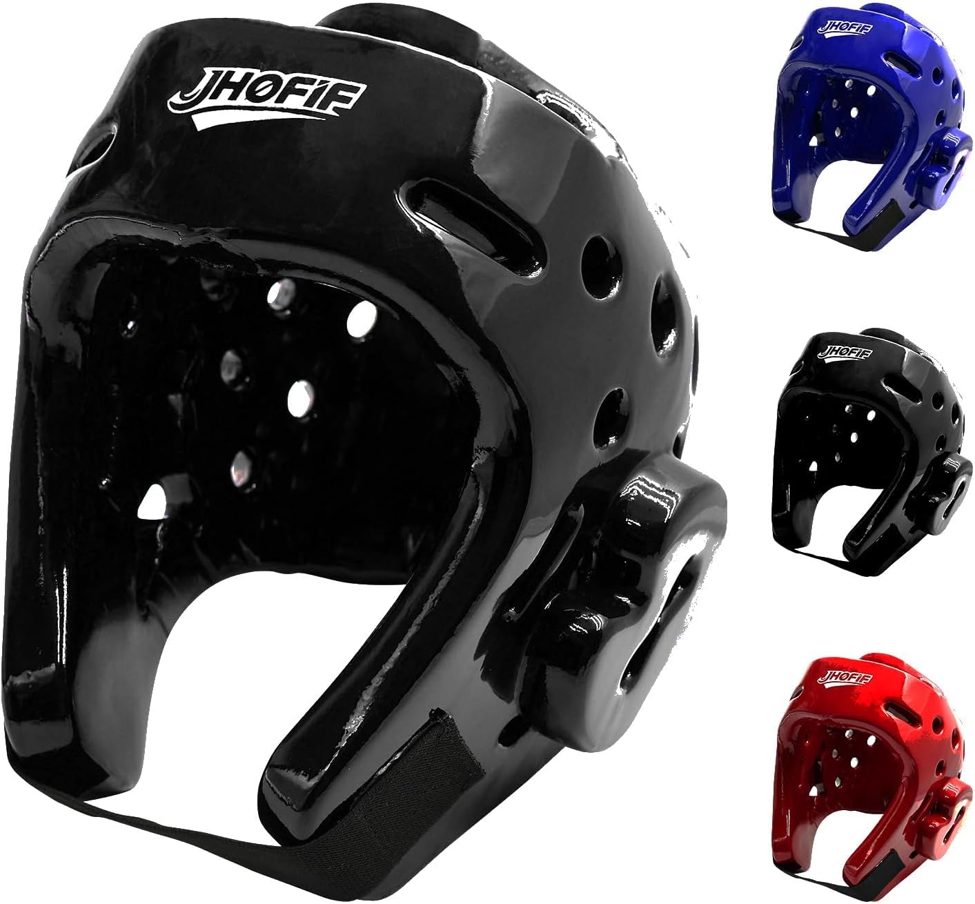 Youth & Adult Boxing Helmet, Martial Arts Sparring Headgear for Karate, Kickboxing, Taekwondo & MMA Training/Competition - Waterproof and Breathable, Adjustable Velcro Strap, 3 Colors