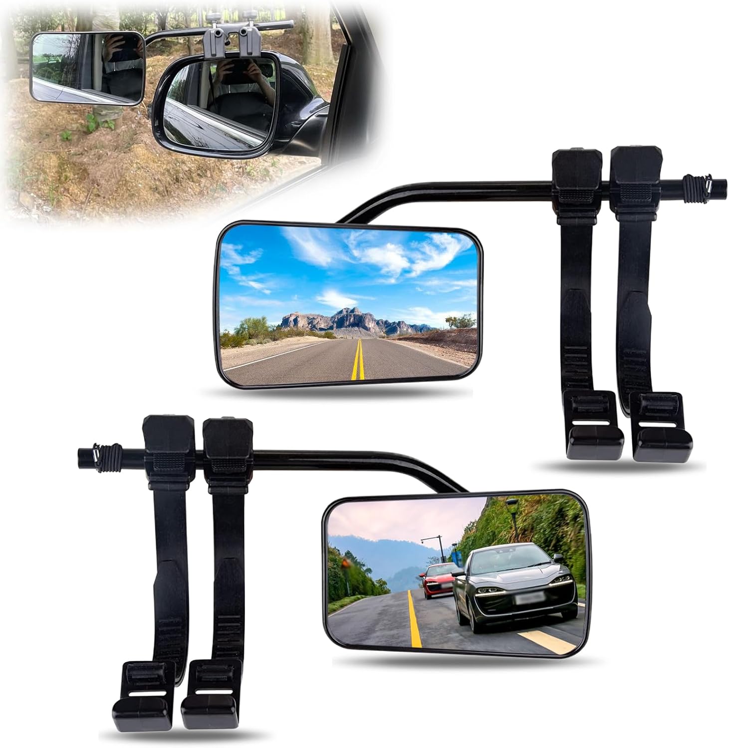 Car Mirrors For Kids - Back Seat Looking-glass For Toddler 360-Degree | Stable Installation Adjustable Large Visual Area Safe Monitor Mirrors - View #10