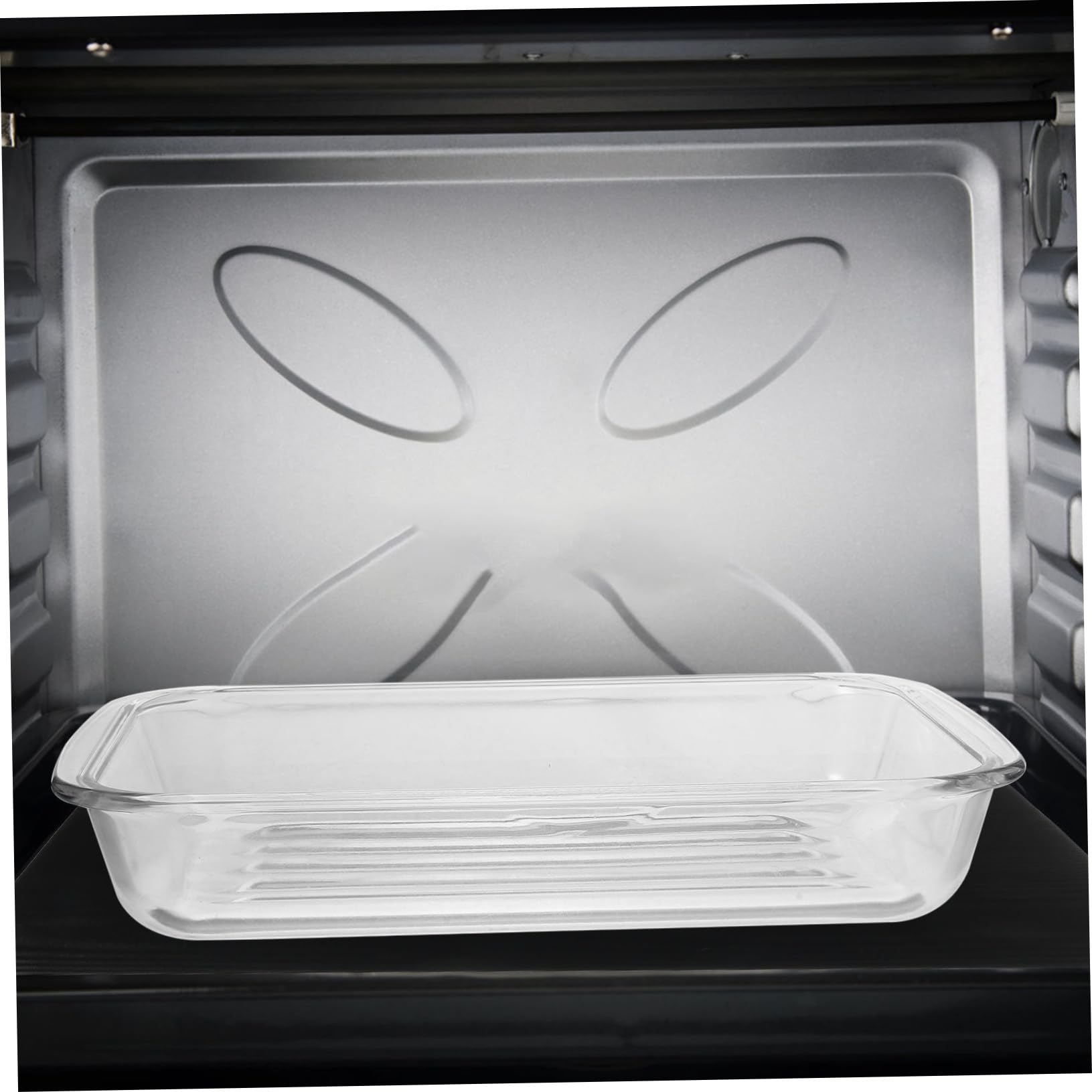 GLEAVI Fuente de Vidrio para Hornear Fuente Transparente para Hornear Bandeja de Vidrio Hogar