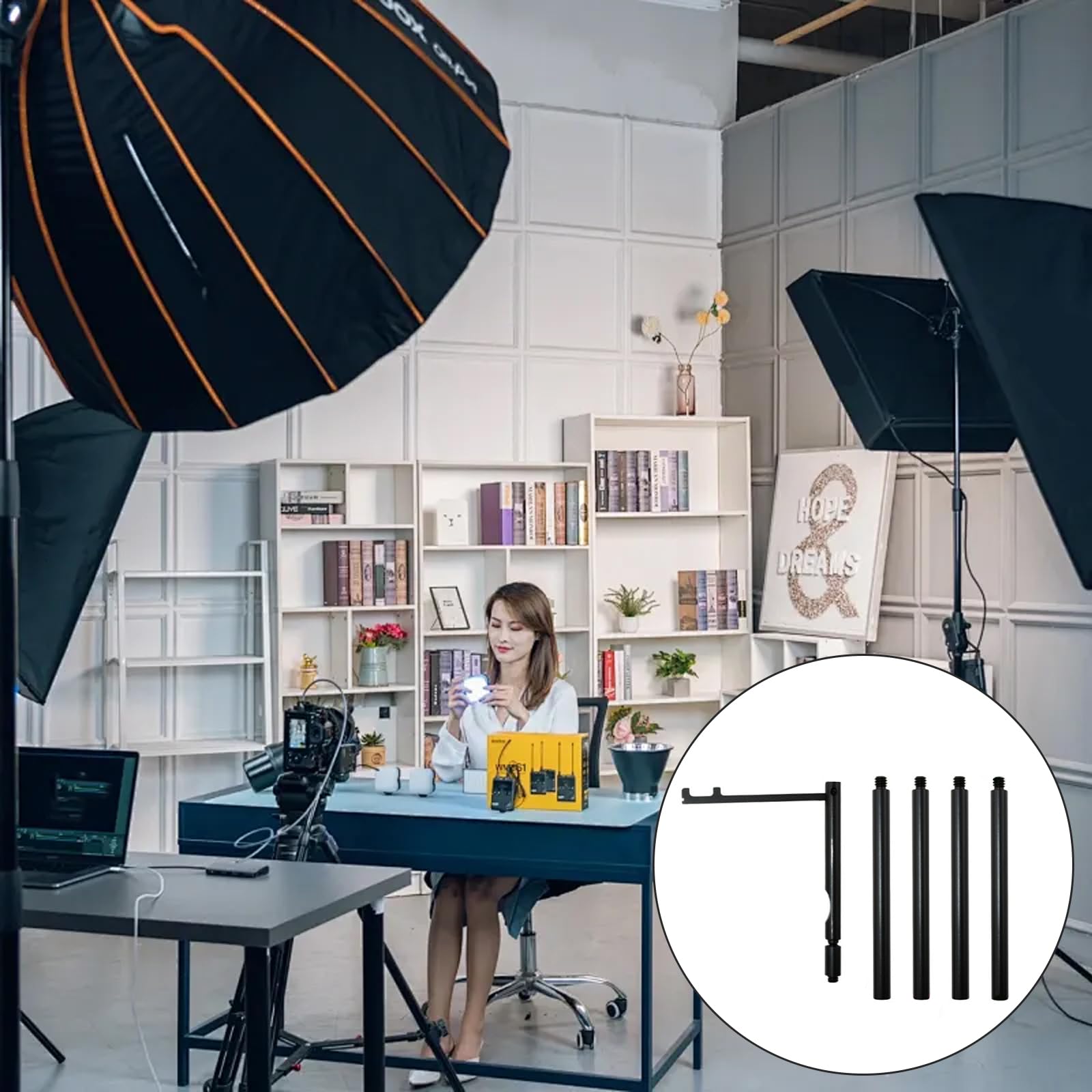 CHENZILIN Portable Camping Lanternn Stand Camping Folding Lamp Poles Outdoor Camping Lamp Stand Poles Lamp Post Hanging Light Hold