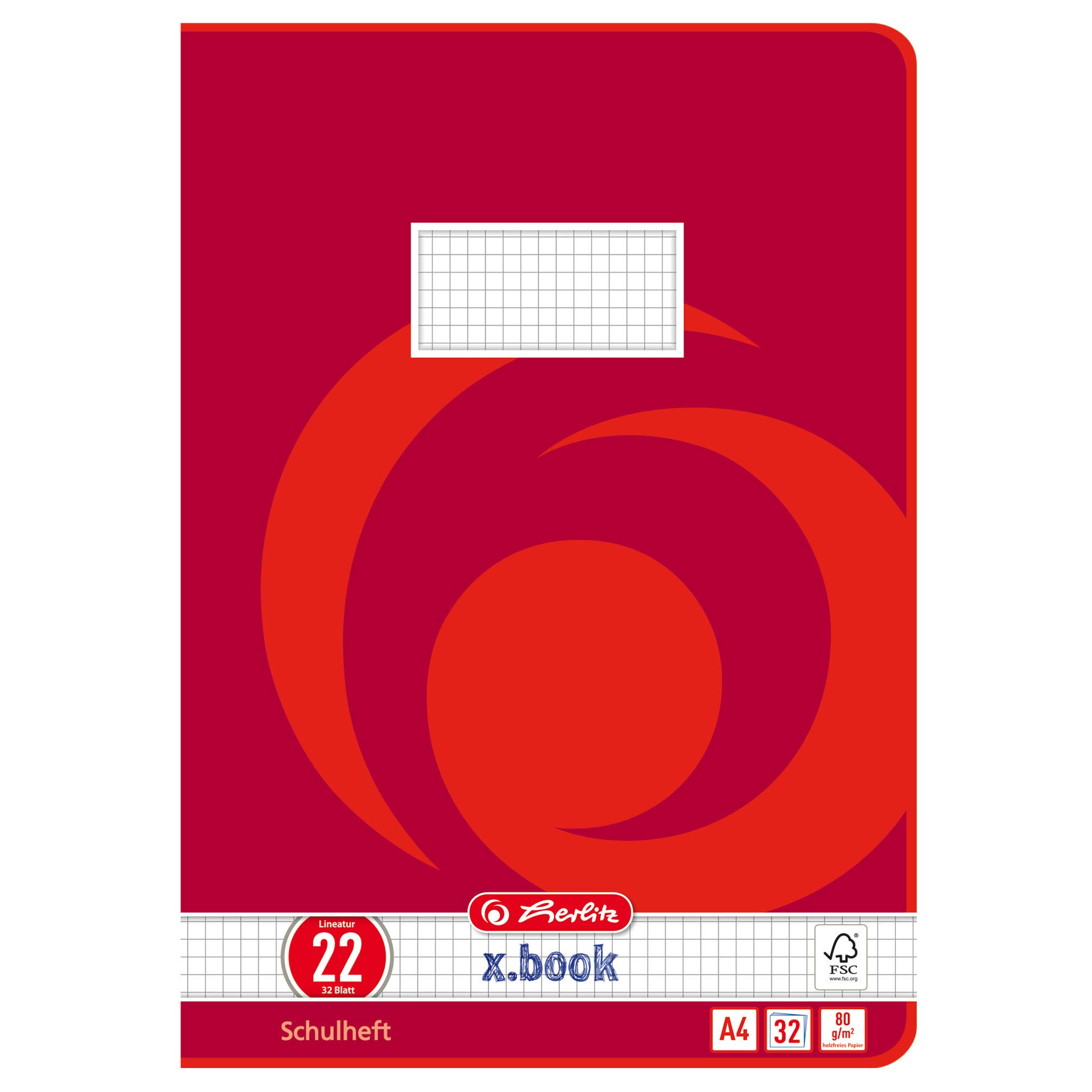 Herlitz 340224 Notebook A4 32 Sheets Line Style 22