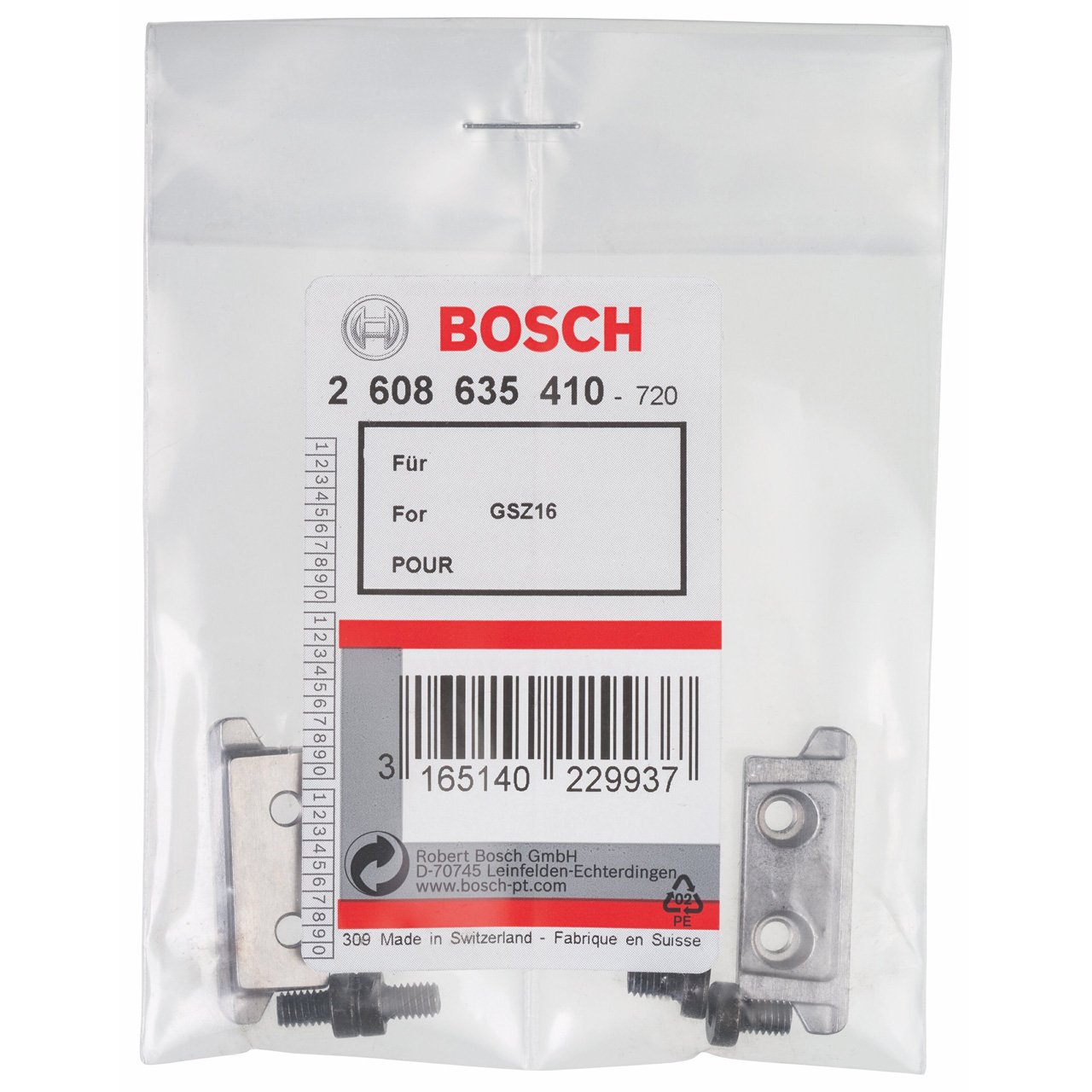 Bosch 2608635410 zestaw krawędzi tnących, 0 V, srebrny/czarny